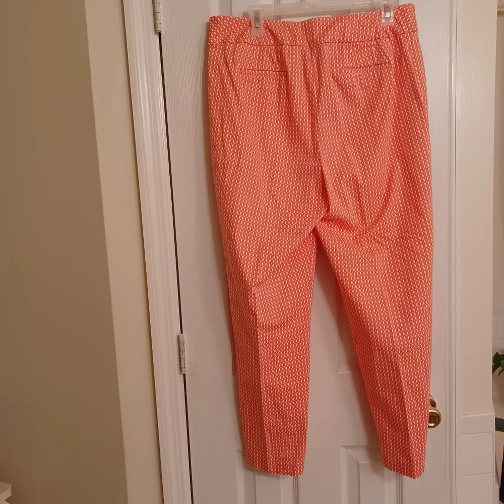 Cato Coral Printed Cropped Pants - Picture 6 of 7
